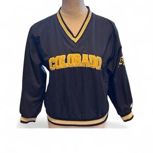 Starter Brand Colorado Buffaloes Vintage Pullover Wind Breaker Athleisure